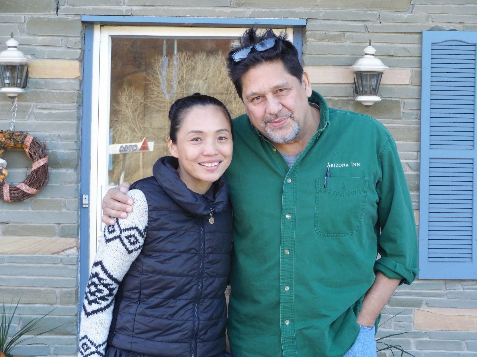 Marko Hansen and his wife, Yihua